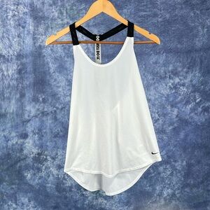 Nike White Tank Singlet Top Sz S
